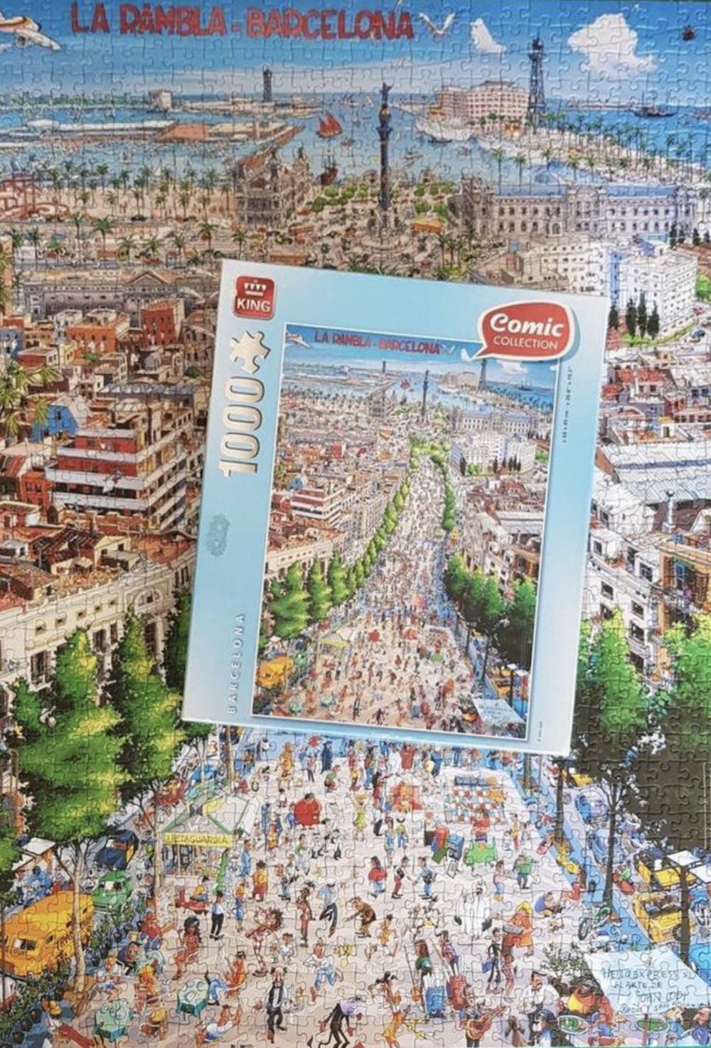Barcelona La Rambla Maken - King puzzle collectible [Barcode 8710125050843] - Main Image 4