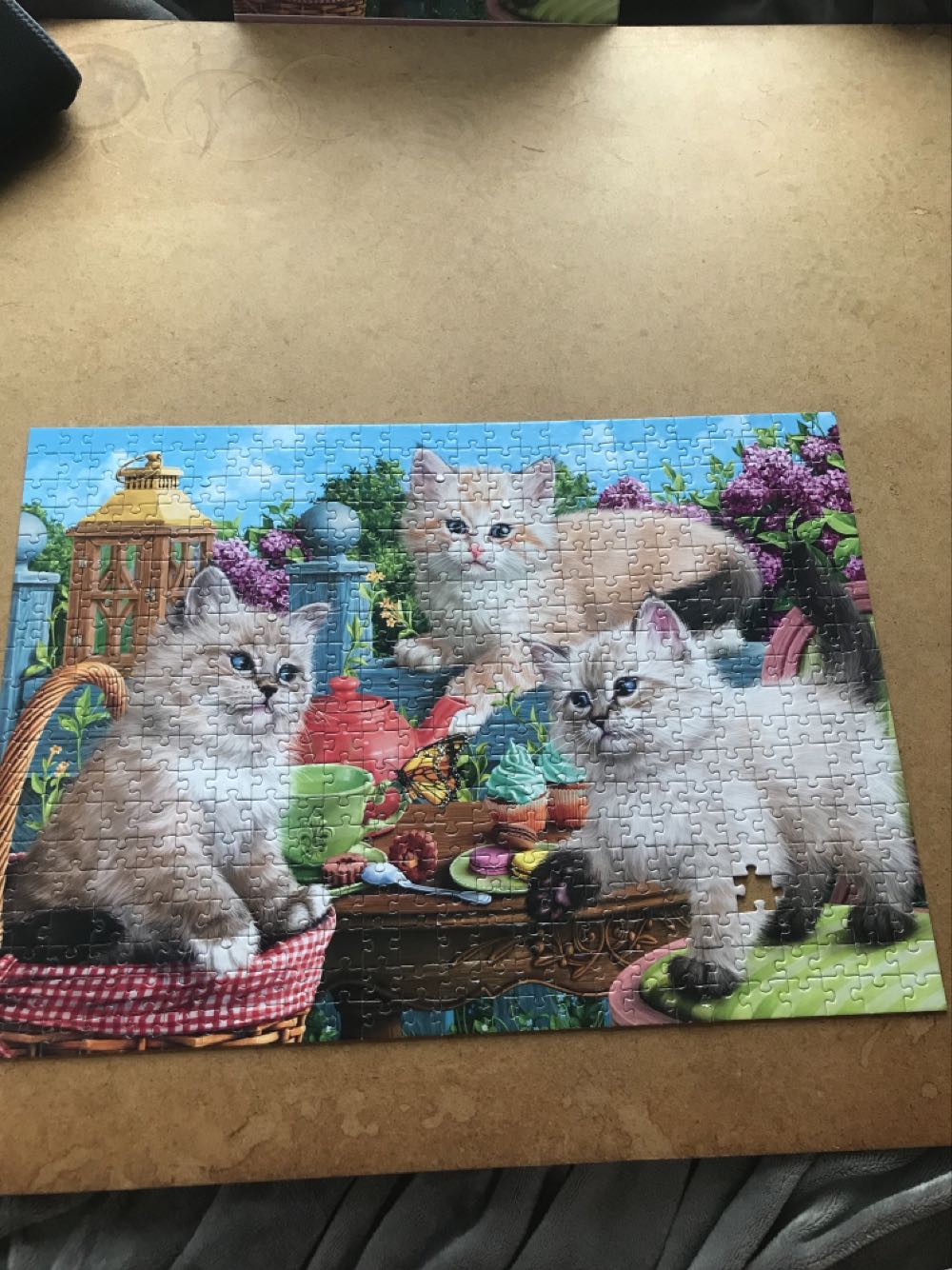 Kitten Tea Party - SunsOut puzzle collectible [Barcode 796780429093] - Main Image 2