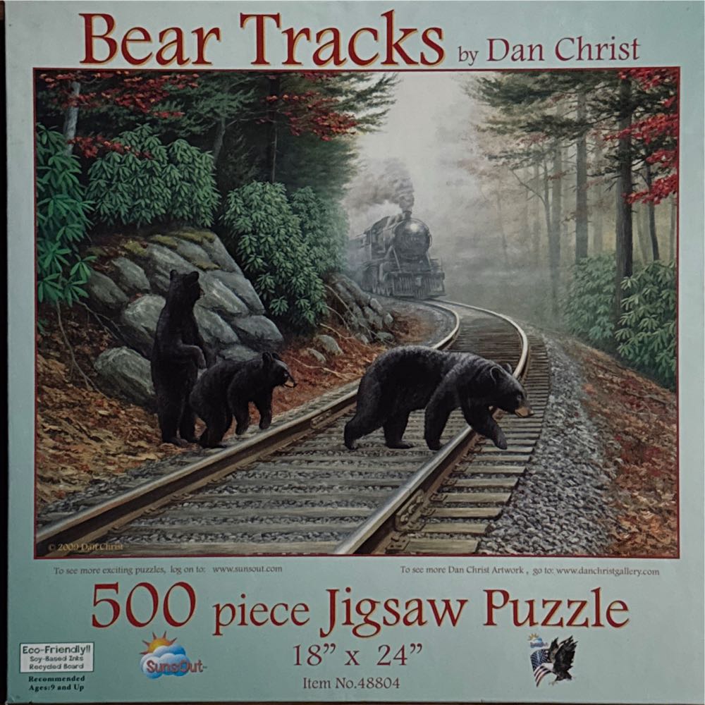 Bear Tracks - SunsOut puzzle collectible [Barcode 796780488045] - Main Image 2