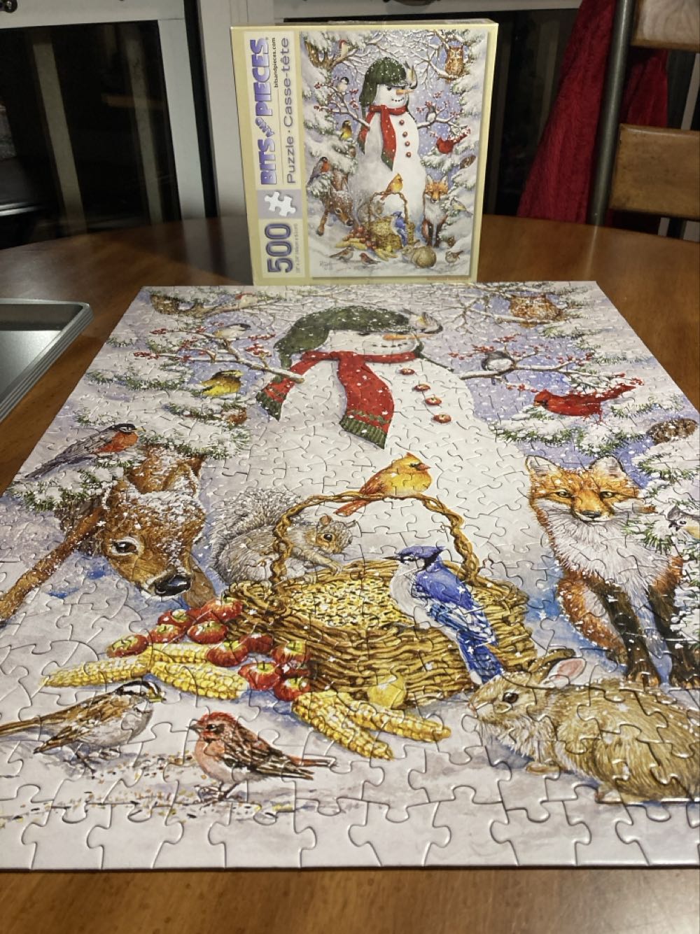 Woodland Snowman - Bits And Pieces puzzle collectible [Barcode 192949009586] - Main Image 2