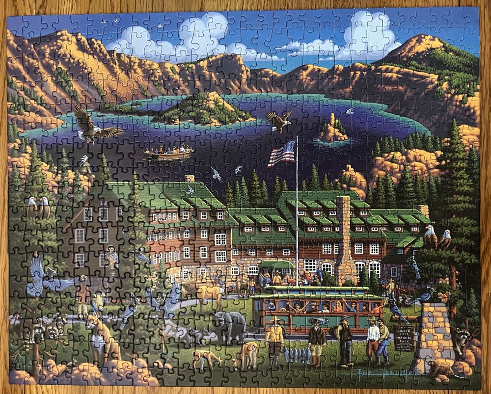 Crater Lake - Dowdle puzzle collectible [Barcode 671095003469] - Main Image 2