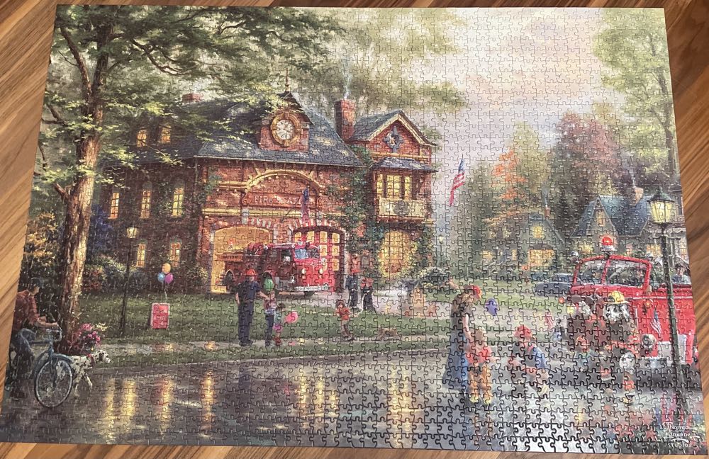 Hometown Firehouse - Ceaco puzzle collectible [Barcode 021081350242] - Main Image 2