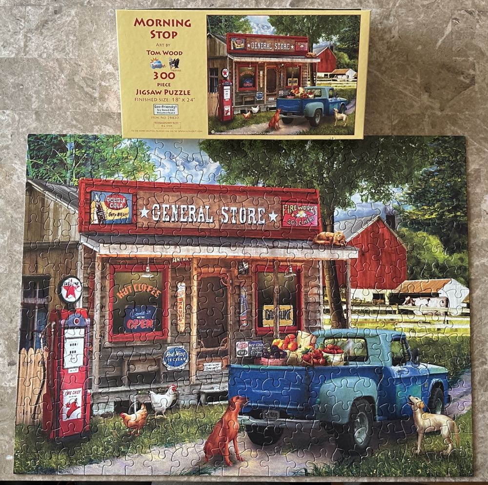 Morning Stop  - SunsOut puzzle collectible [Barcode 796780288201] - Main Image 2