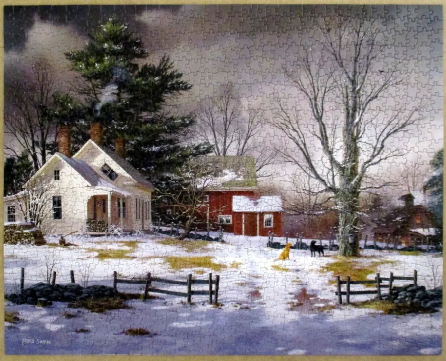 Friends in Spring-sold - White Mountain puzzle collectible [Barcode 724819252077] - Main Image 2