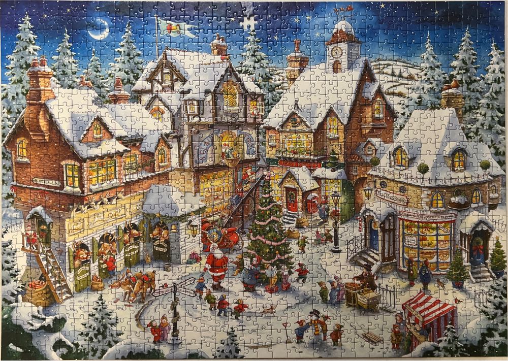 The Christmas Village - Ravensburger puzzle collectible [Barcode 4005556154777] - Main Image 2