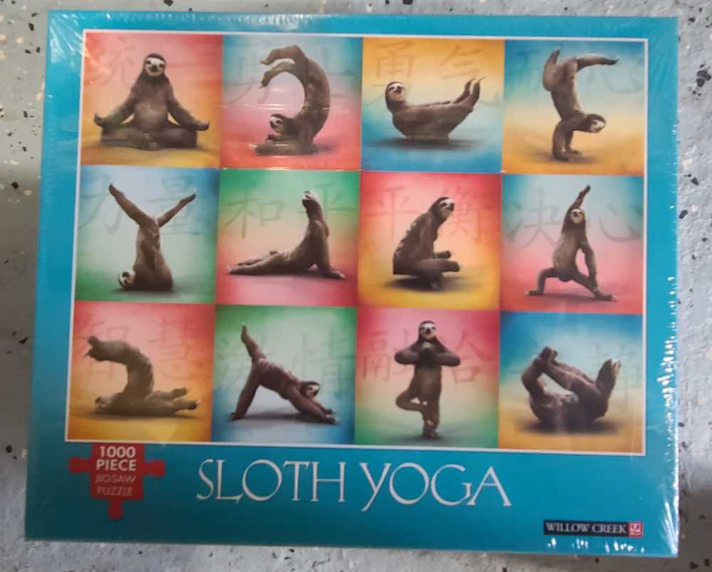 Sloth Yoga - Willow Creek Press puzzle collectible [Barcode 709786048403] - Main Image 2