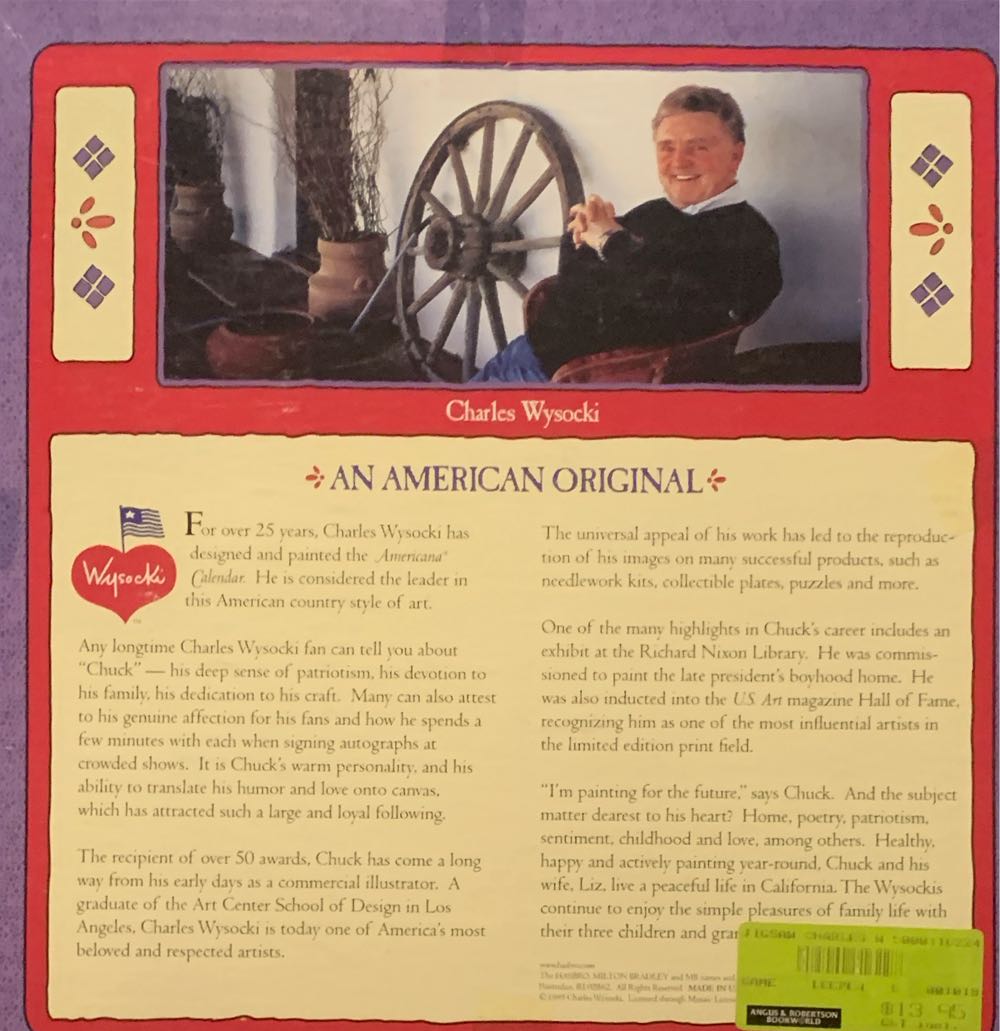 Charles Wysocki’s Americana: - Treehopper’s General Store - Milton Bradley (MB) puzzle collectible [Barcode 032244046797] - Main Image 3