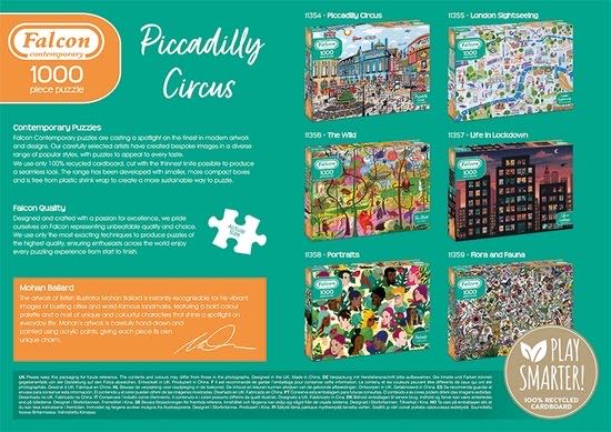 Piccadilly Circus - Falcon de luxe puzzle collectible [Barcode 8710126113547] - Main Image 3