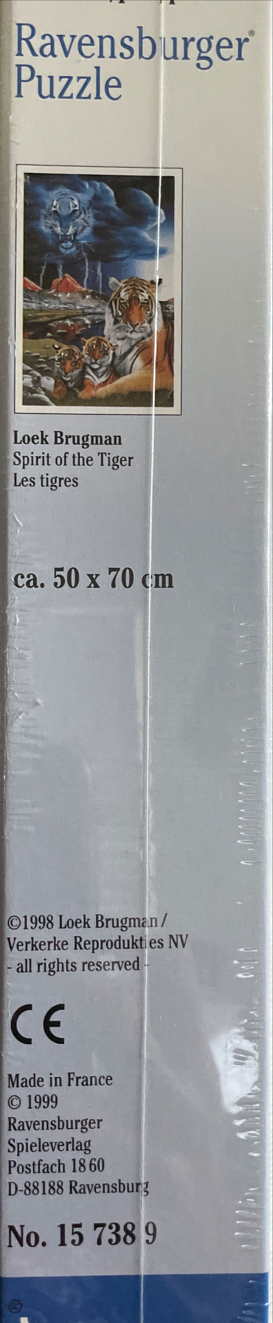 Spirit Of The Tiger - Ravensburger puzzle collectible [Barcode 4005556157389] - Main Image 2