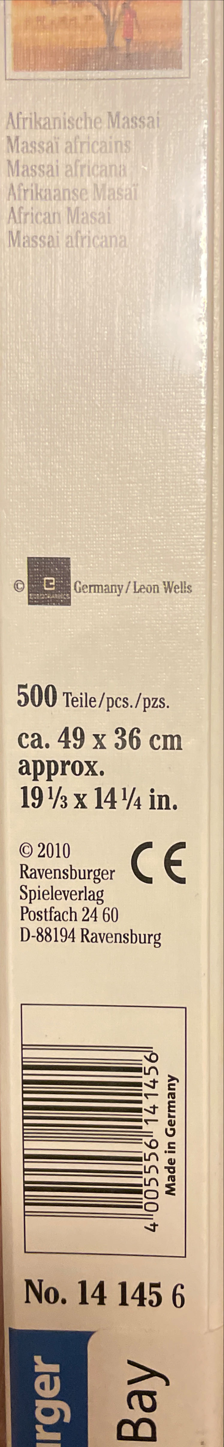 African Masai - Ravensburger puzzle collectible [Barcode 4005556141456] - Main Image 2