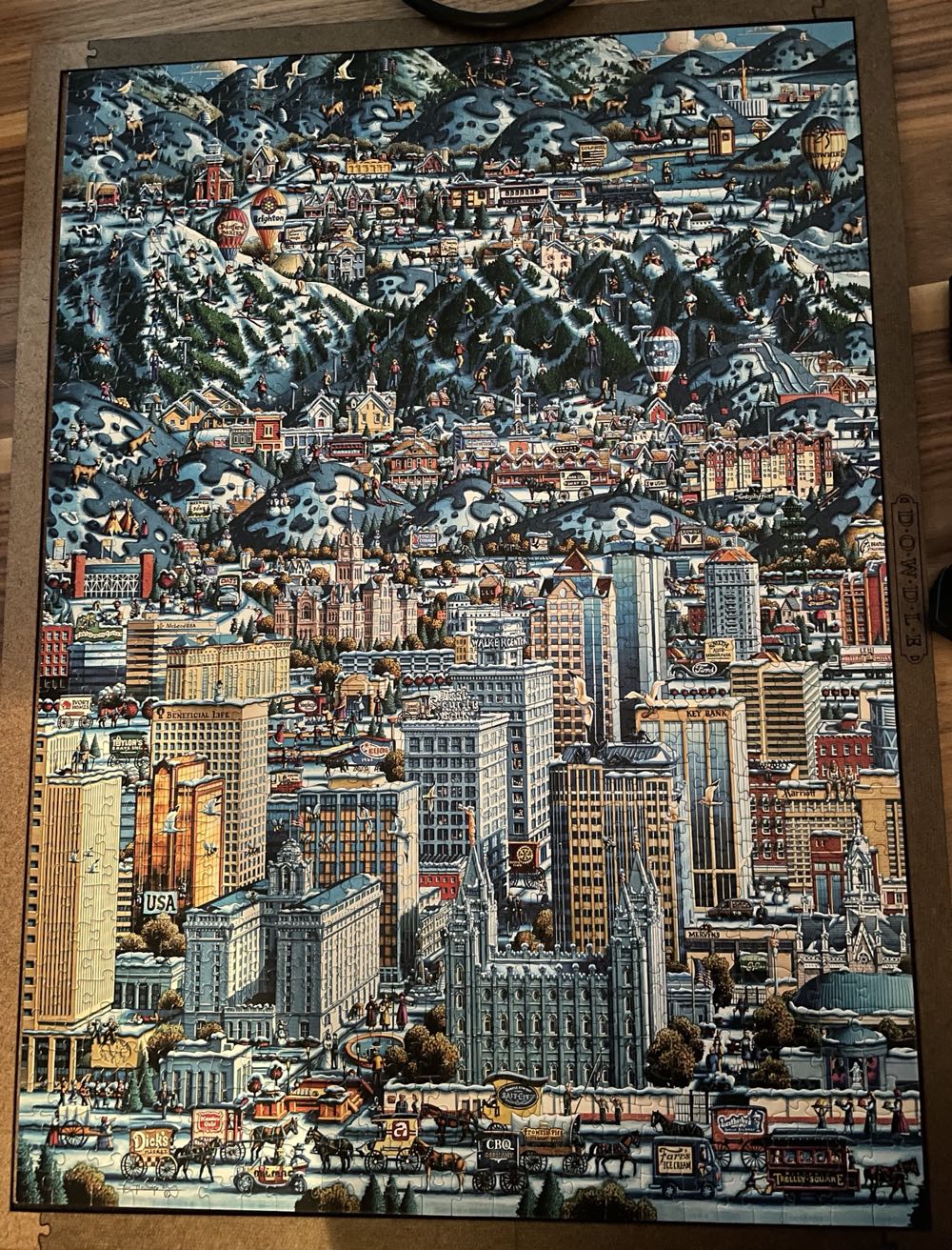 Salt Lake Winter - Dowdle puzzle collectible - Main Image 3