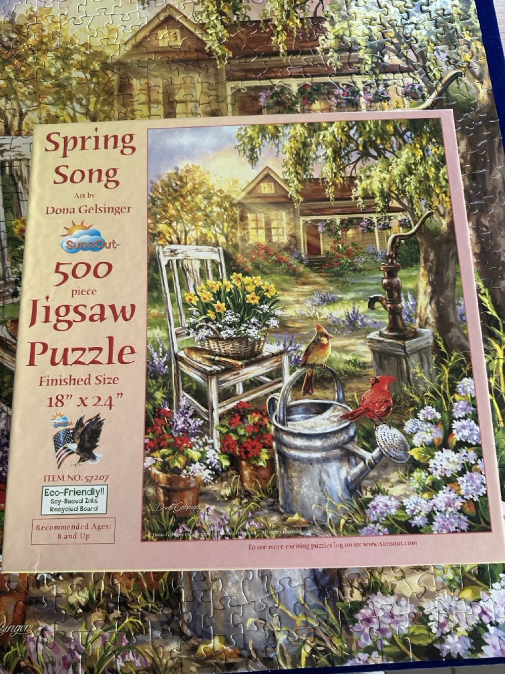 Spring Song - SunsOut puzzle collectible [Barcode 796780572072] - Main Image 2