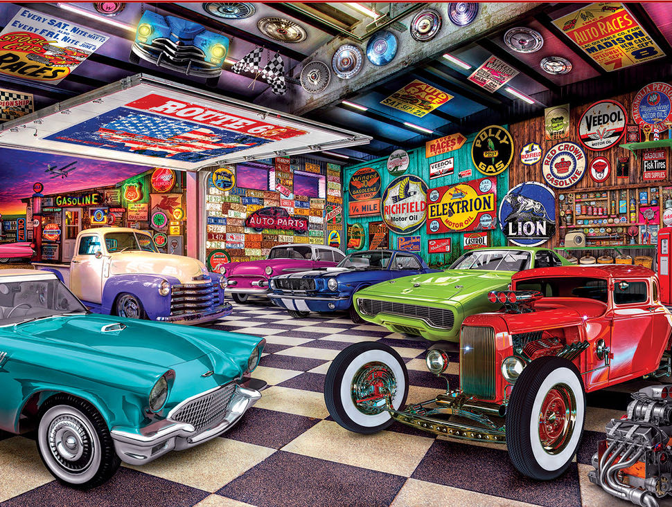 Wheels - Collector’s Garage - MasterPieces puzzle collectible [Barcode 705988320538] - Main Image 2