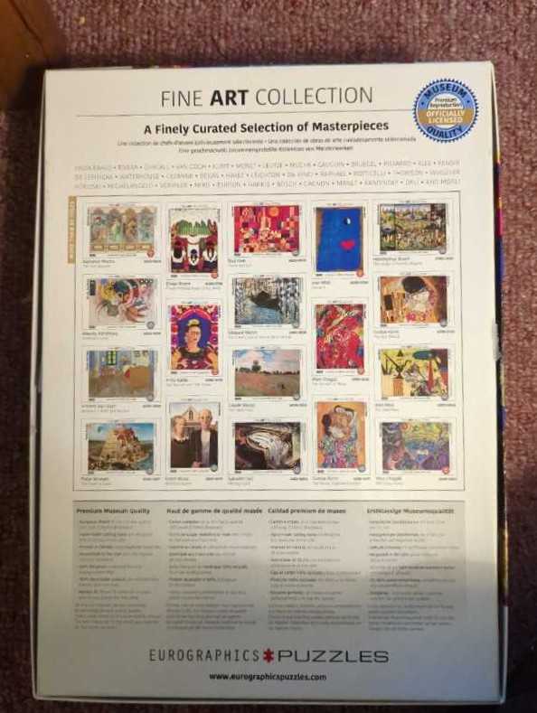 Frida Kahlo Self Portrait - Eurographics puzzle collectible [Barcode 628136654258] - Main Image 2