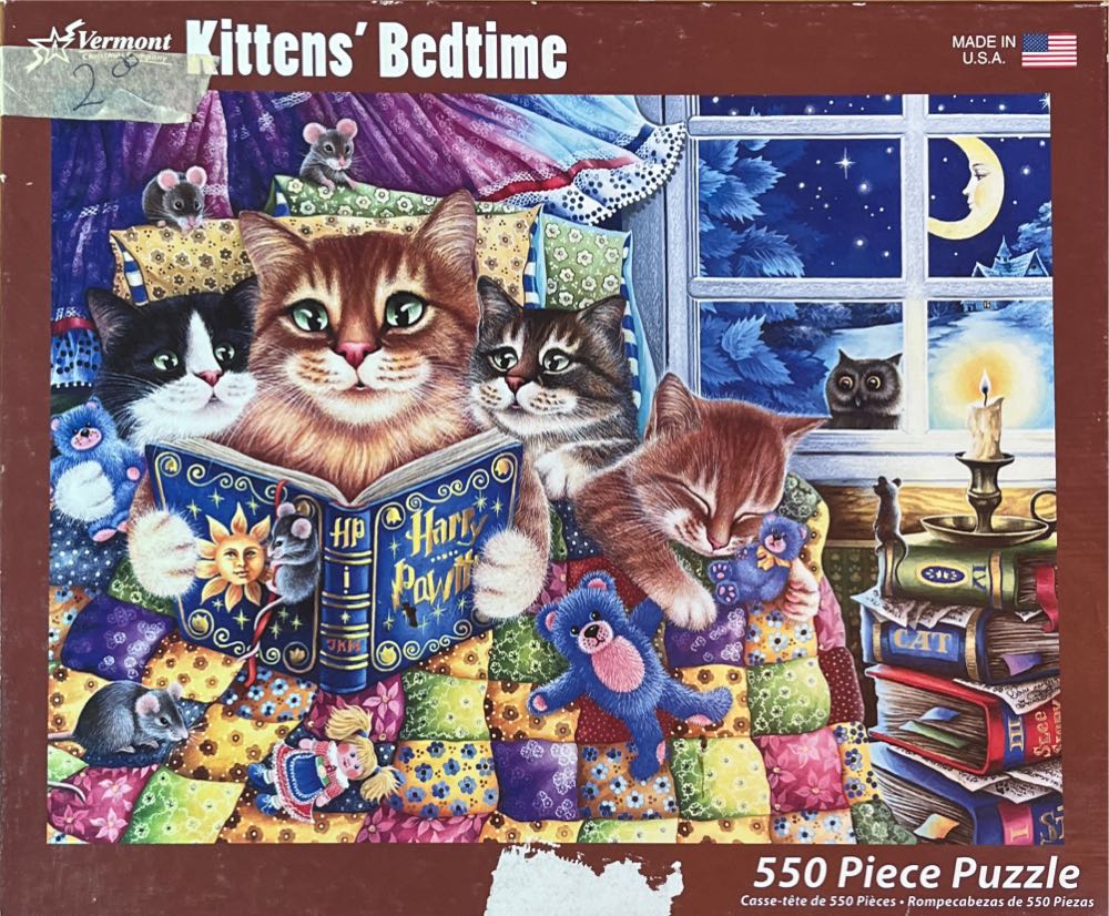 Kittens’ Bedtime - Vermont Christmas Company puzzle collectible [Barcode 819273022660] - Main Image 2