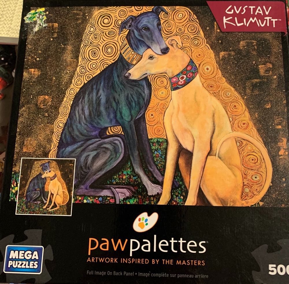 Bulldog 500 Piece 20” X 20” Jigsaw Woofhol Collection Pawpalettes  puzzle collectible [Barcode 072348509286] - Main Image 2