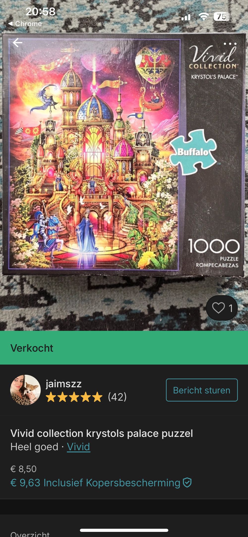 Krystol’s Palace - Buffalo puzzle collectible [Barcode 079346122097] - Main Image 4