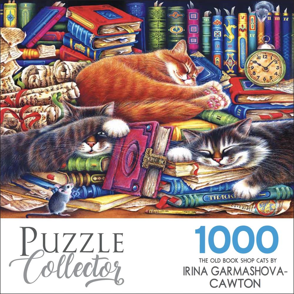 The Old Book Shop Cats - Cra-Z-Art puzzle collectible [Barcode 4895145421485] - Main Image 2