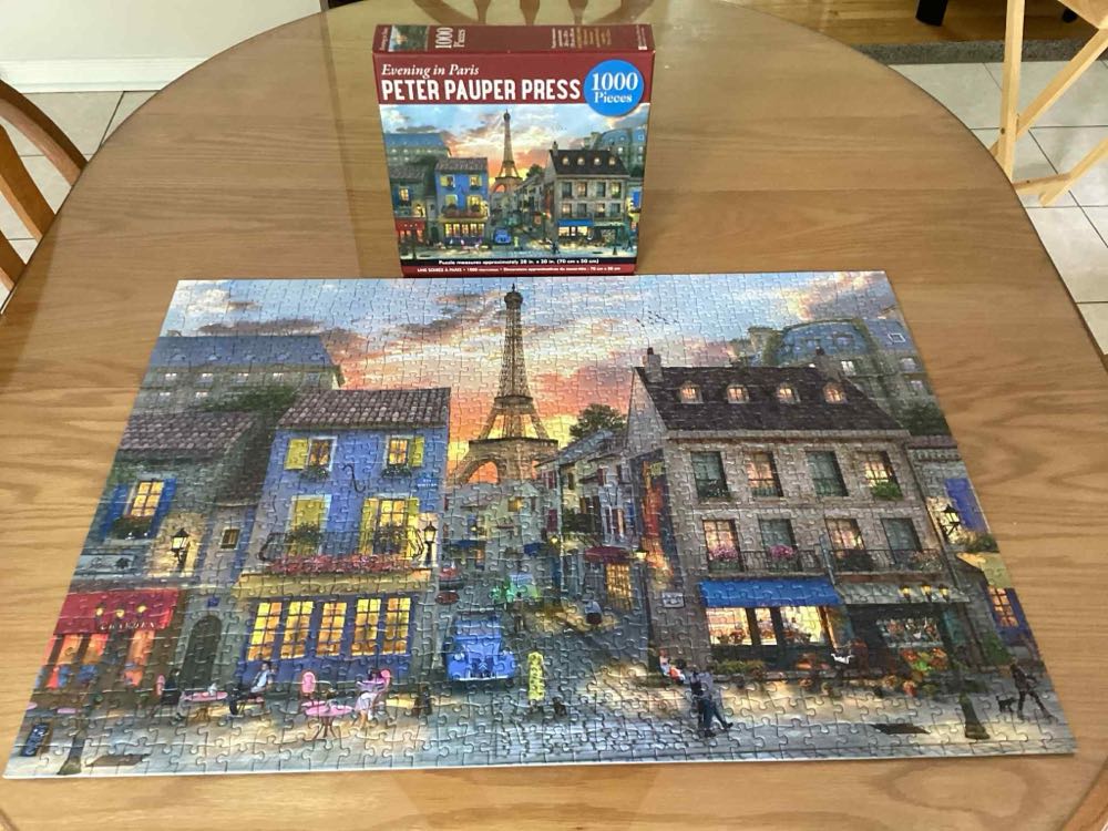 Evening In Paris - Peter Pauper Press puzzle collectible [Barcode 9781441330567] - Main Image 3