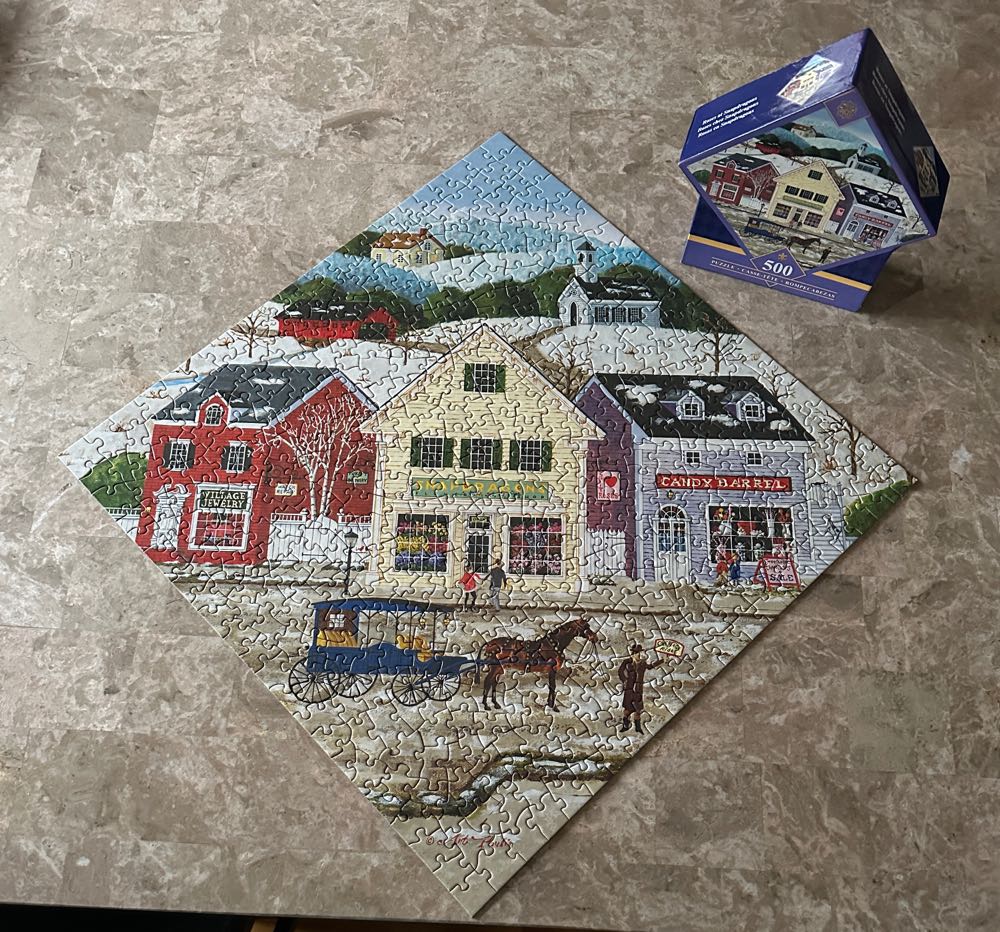 Roses At Snapdragons Flower Shop, Diamond Shaped - Master Pieces Jigsaw Puzzles puzzle collectible [Barcode 705988317484] - Main Image 2