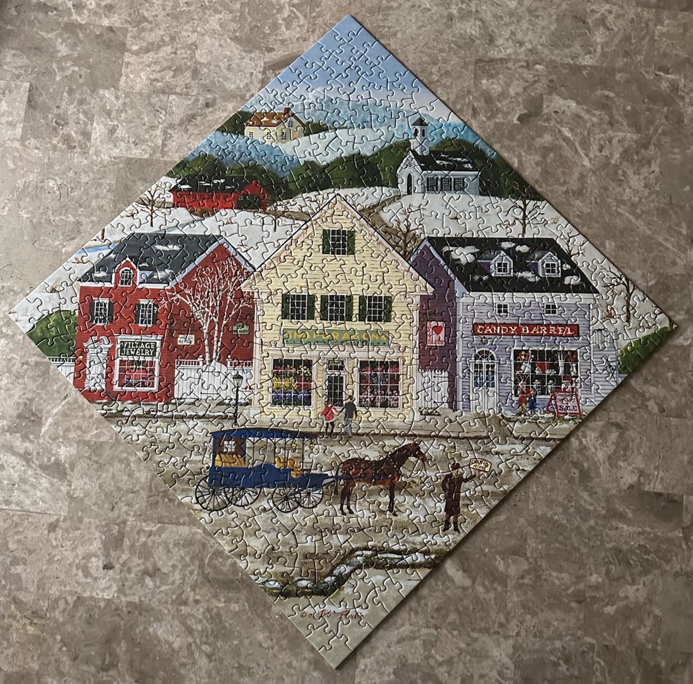 Roses At Snapdragons Flower Shop, Diamond Shaped - Master Pieces Jigsaw Puzzles puzzle collectible [Barcode 705988317484] - Main Image 3