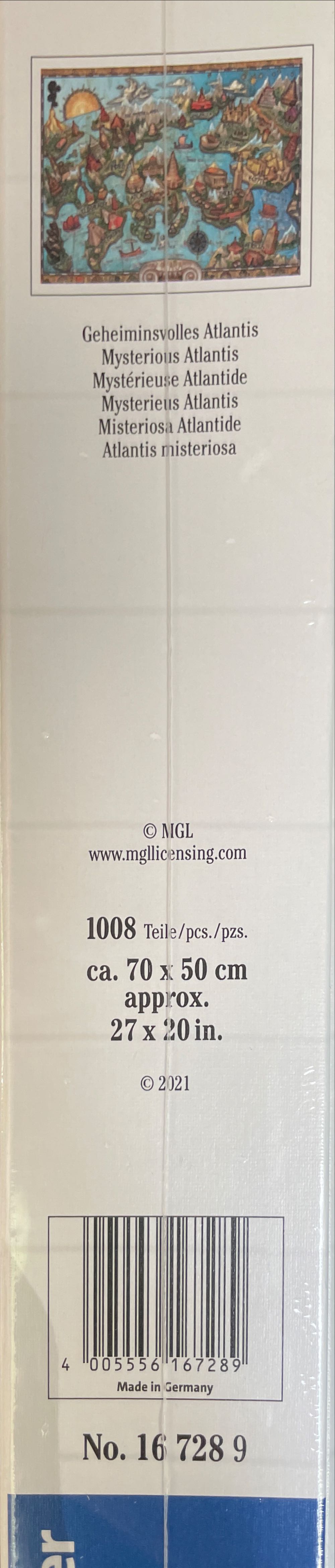 Mysterious Atlantis - Ravensburger puzzle collectible [Barcode 4005556167289] - Main Image 2