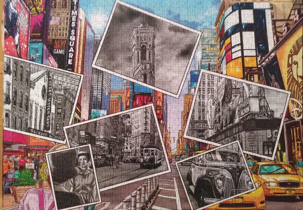 Then And Now Times Square NYC - Ravensburger puzzle collectible [Barcode 4005556165698] - Main Image 3