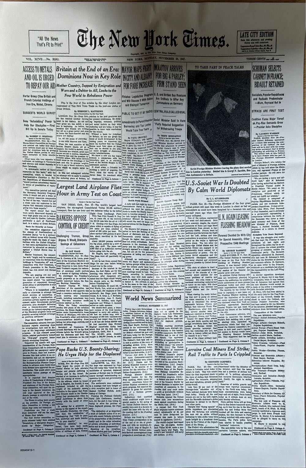 The New York Times Front Page   puzzle collectible - Main Image 2