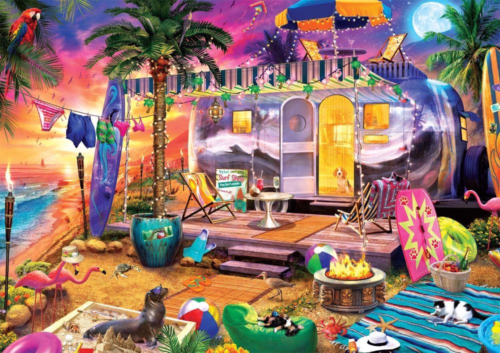 Beach Holiday - Buffalo puzzle collectible [Barcode 079346025756] - Main Image 2