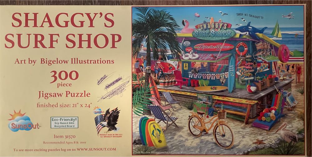 Shaggy’s Surf Shop - SunsOut puzzle collectible [Barcode 796780315709] - Main Image 2