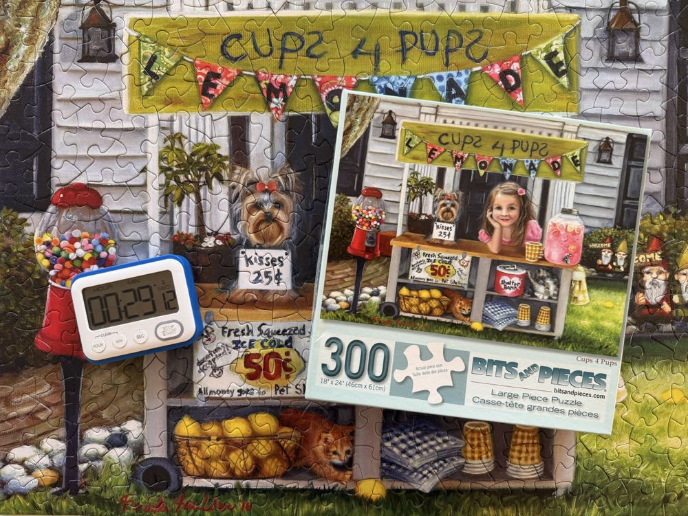 Cups 4 Pups - Bits And Pieces puzzle collectible [Barcode 192949009524] - Main Image 3