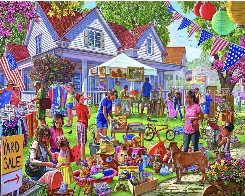 Yard Sale - White Mountain puzzle collectible [Barcode 724819264483] - Main Image 2