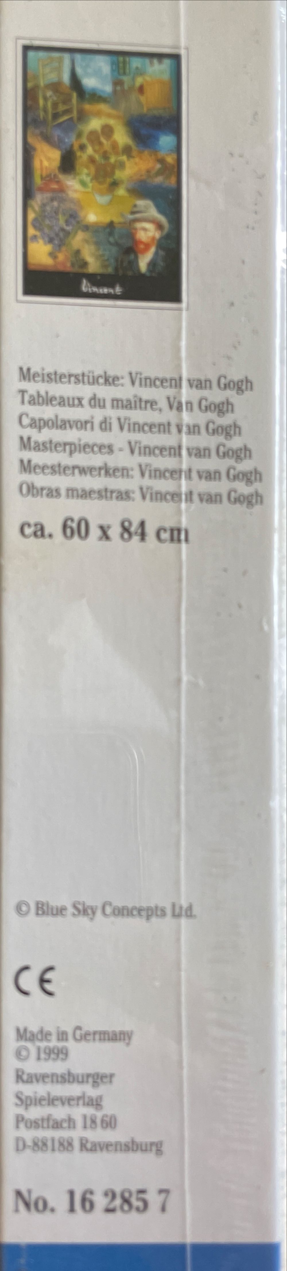 Masterpieces- Vincent van Gogh - Ravensburger puzzle collectible [Barcode 4005556162857] - Main Image 2