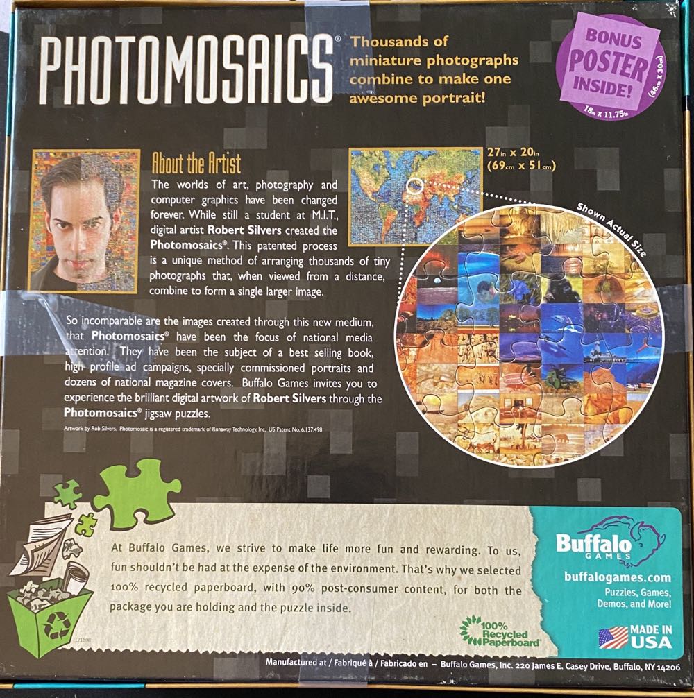 Photomosaics: Starry Night - Buffalo 🇺🇸 puzzle collectible [Barcode 079346105458] - Main Image 2