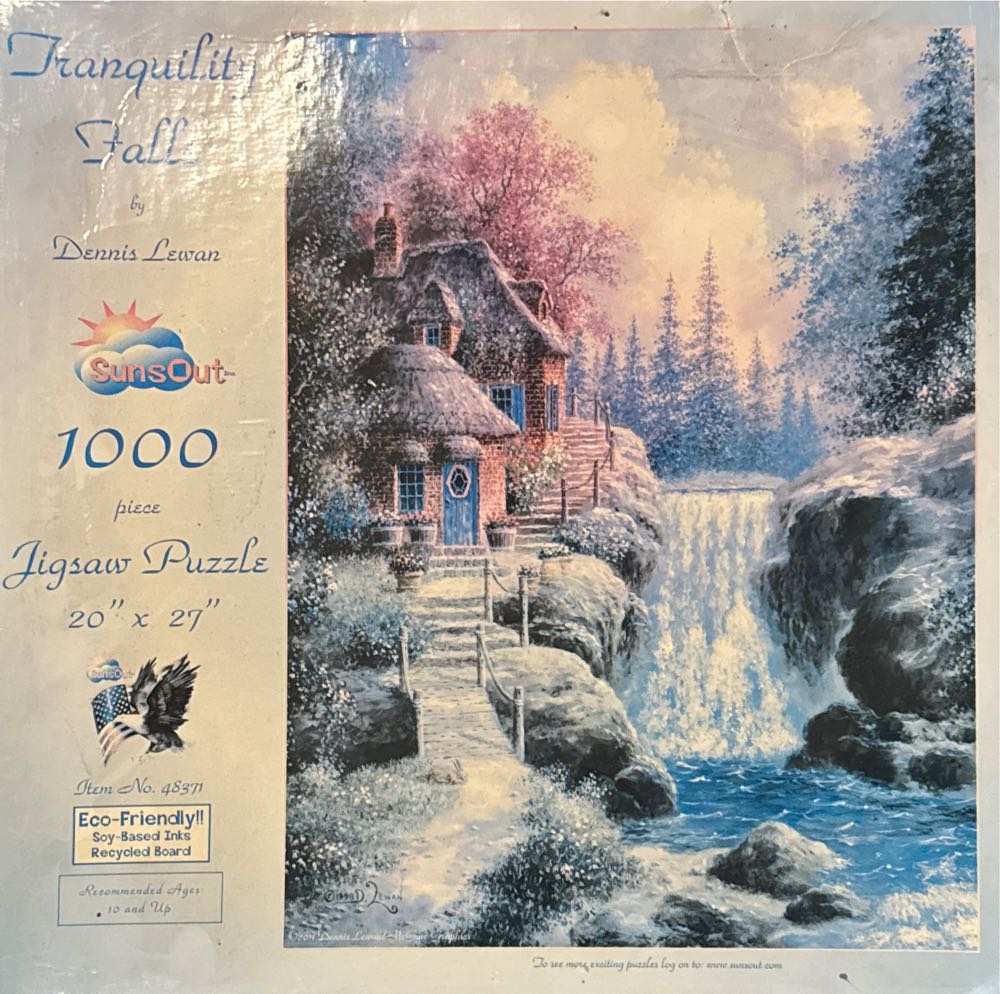 Tranquility Falls - SunsOut puzzle collectible [Barcode 796780483712] - Main Image 2