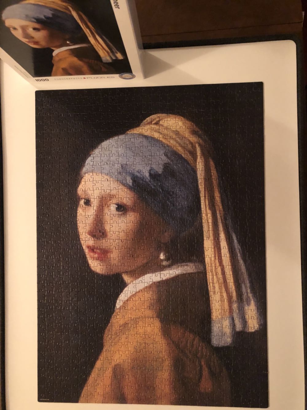 Girl With A Pearl Earring By Vermeer Puzzle 6000-5158 - Eurographics puzzle collectible [Barcode 628136651585] - Main Image 2