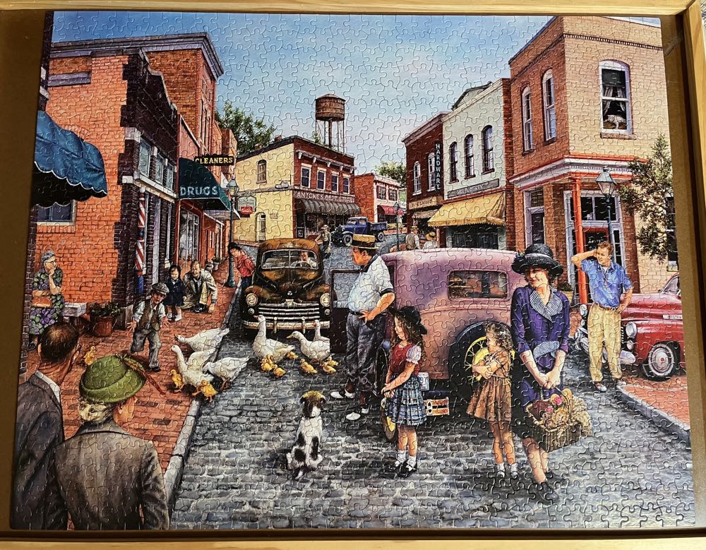 Duck Crossing  - White Mountain puzzle collectible [Barcode 724819260232] - Main Image 3