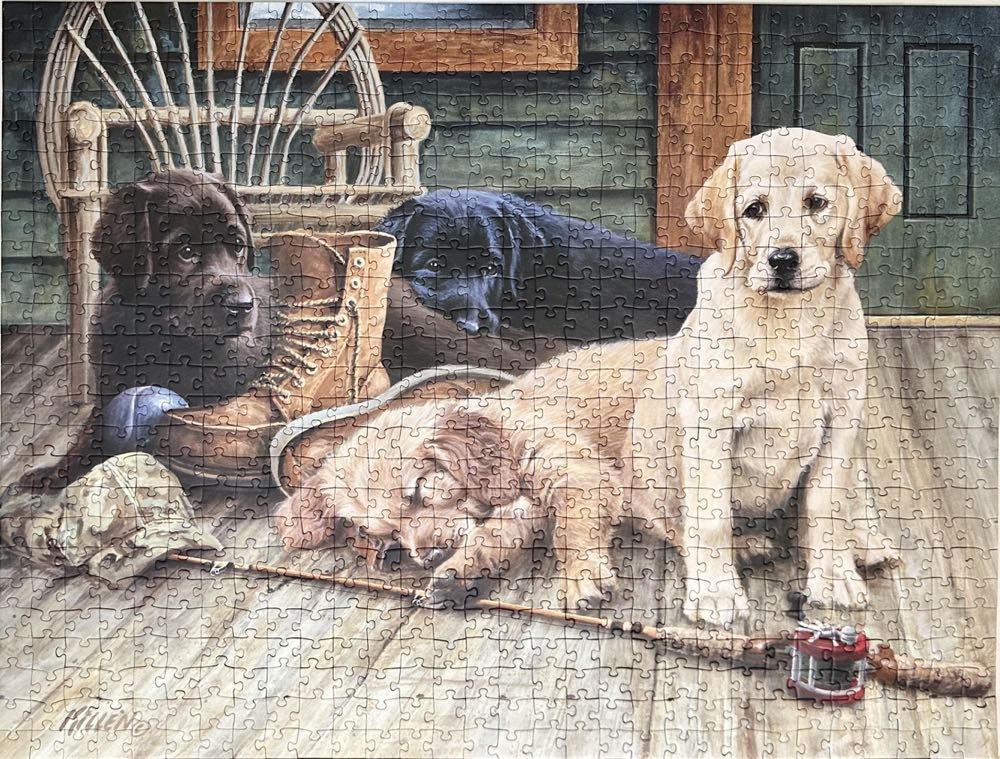 Ruff Day - Large pieces - Ravensburger puzzle collectible [Barcode 4005556199396] - Main Image 4