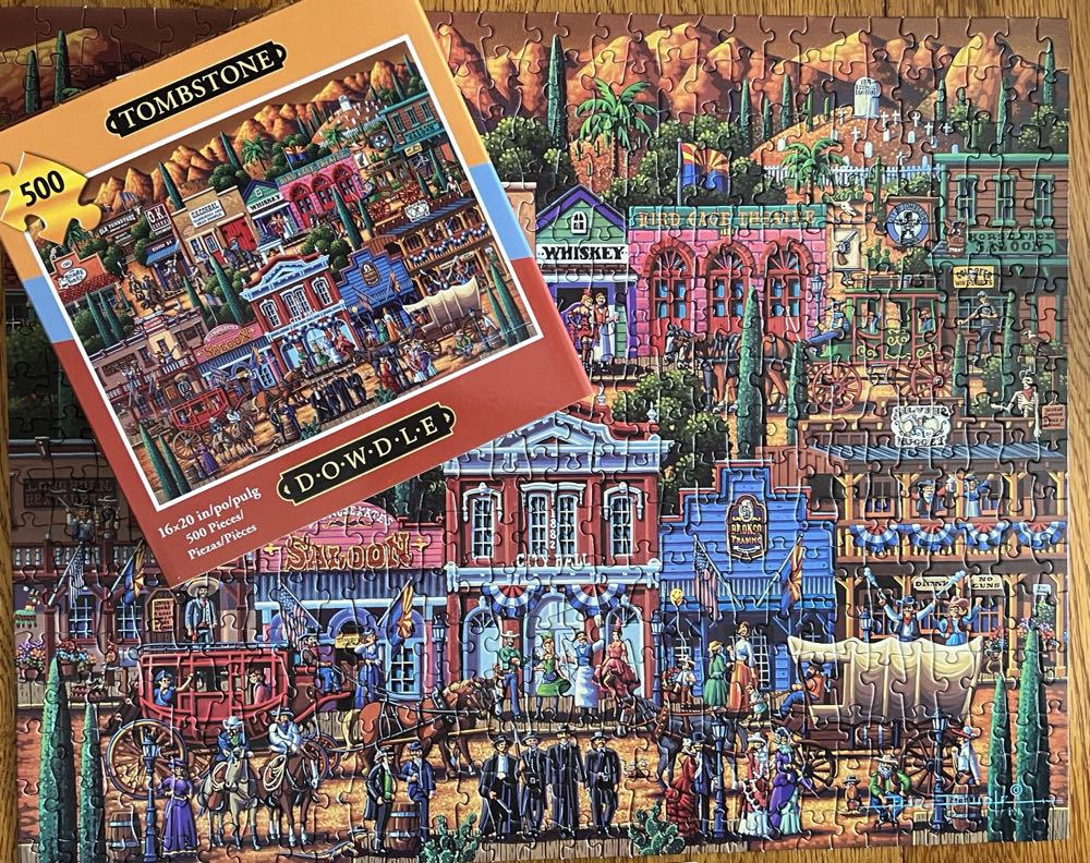 Tombstone - Dowdle Folk Art puzzle collectible [Barcode 671095004633] - Main Image 3