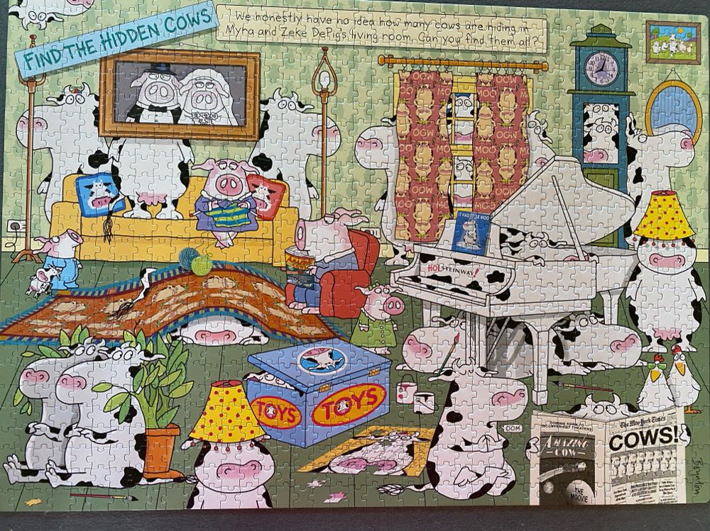 Hidden Cows  🆕🚪 - Workman puzzle collectible [Barcode 9781523514762] - Main Image 2