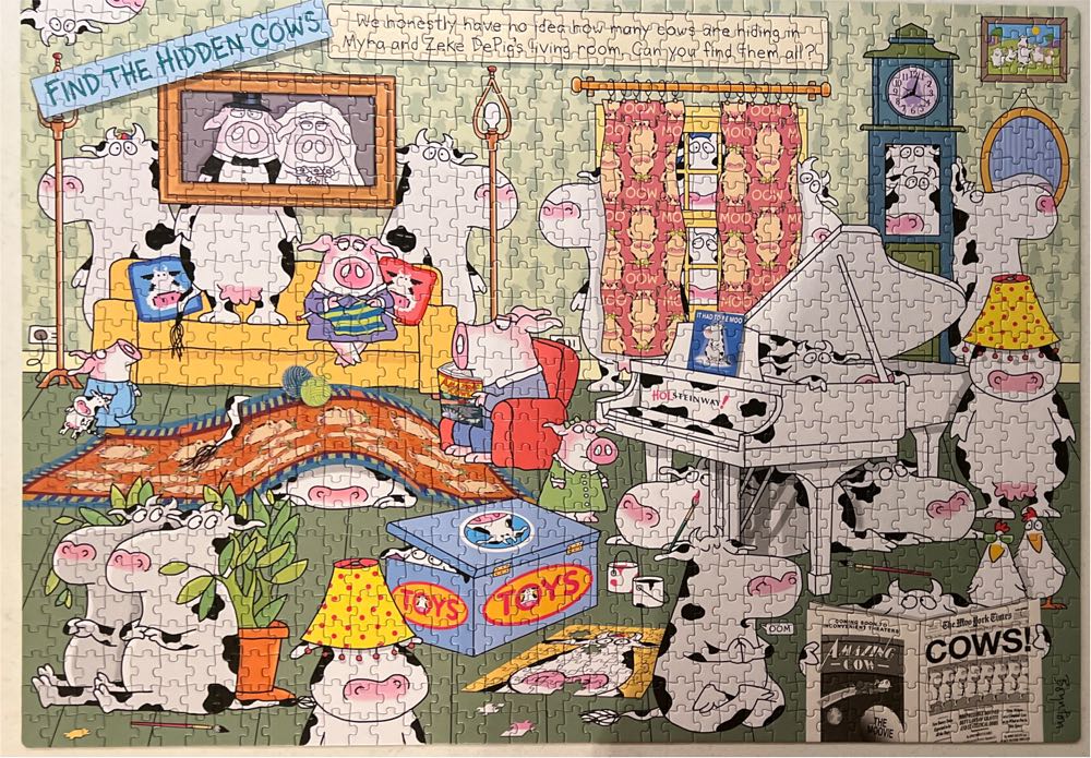 Hidden Cows  🆕🚪 - Workman puzzle collectible [Barcode 9781523514762] - Main Image 3