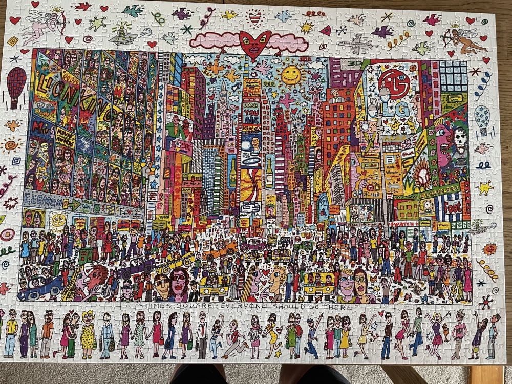 Times Square - Everyone Should Go there-NEW!- SOLD - Ravensburger puzzle collectible [Barcode 4005556190690] - Main Image 2