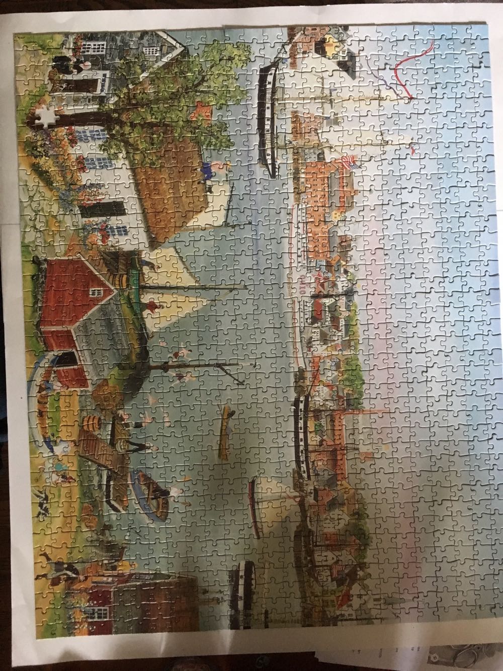 Newbury Port - Will Moses / Mt Nebo Gallery puzzle collectible - Main Image 2