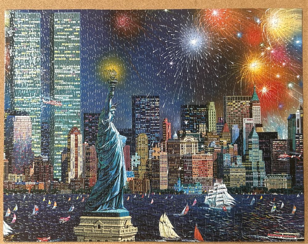 Manhattan Celebration - SunsOut puzzle collectible [Barcode 796780562011] - Main Image 2