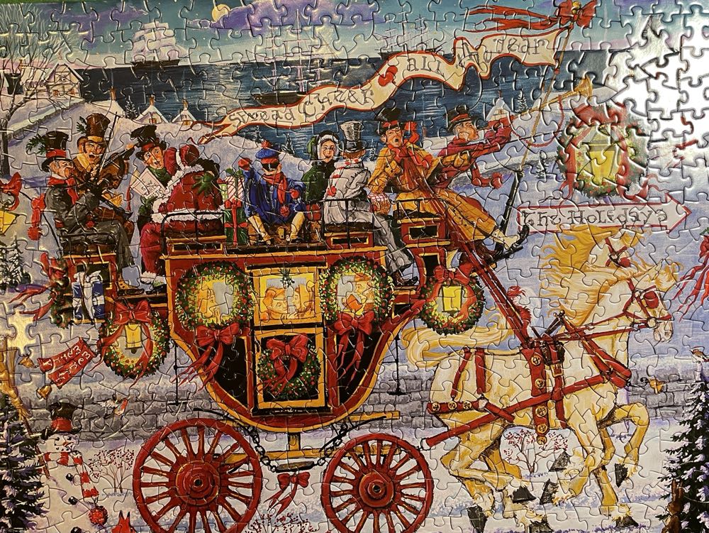Christmas Coach (V) - Bits And Pieces puzzle collectible [Barcode 192949055002] - Main Image 2