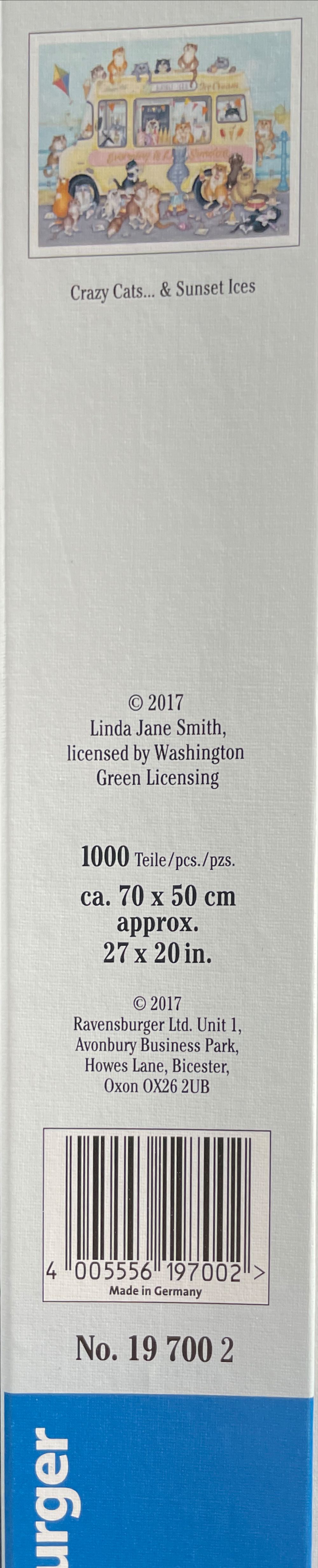 Crazy Cats...Sunset Ices - Ravensburger puzzle collectible [Barcode 4005556197002] - Main Image 2