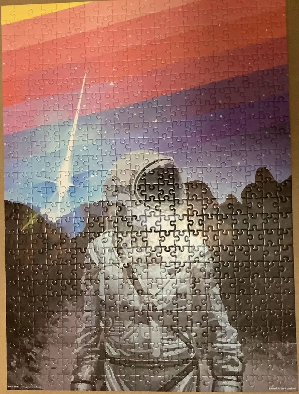 Rainbow One - 757, 1/4/25 - Genuine Fred puzzle collectible [Barcode 728987036187] - Main Image 3