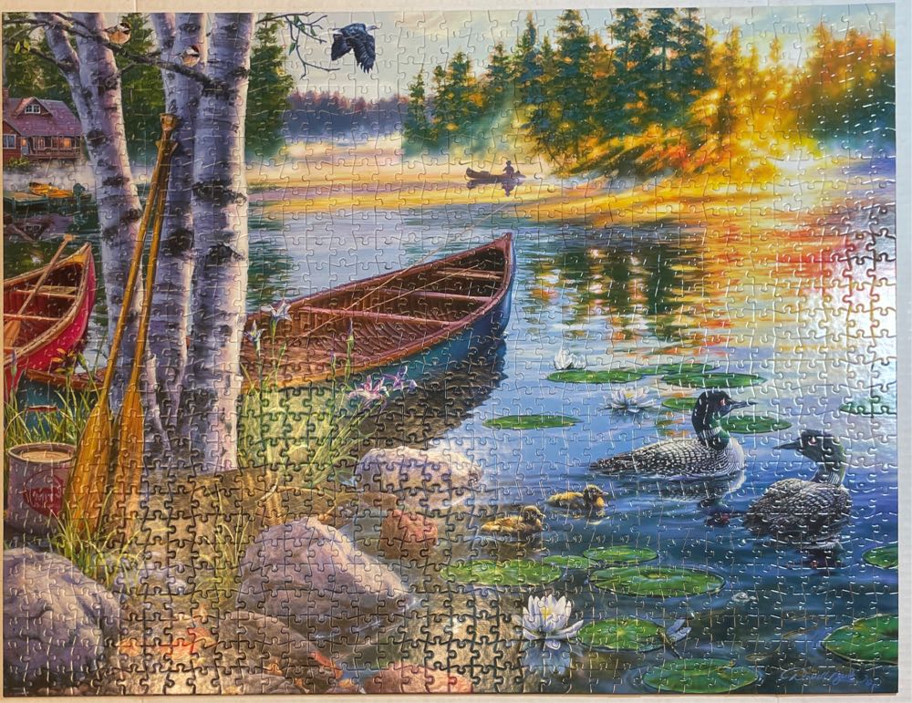 Lakeside Morning - Buffalo Games puzzle collectible [Barcode 079346112449] - Main Image 2