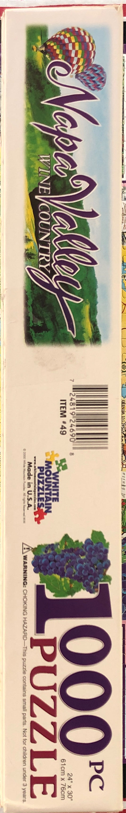 Napa Valley Wine Country-selling  - White Mountain puzzle collectible [Barcode 724819246908] - Main Image 4