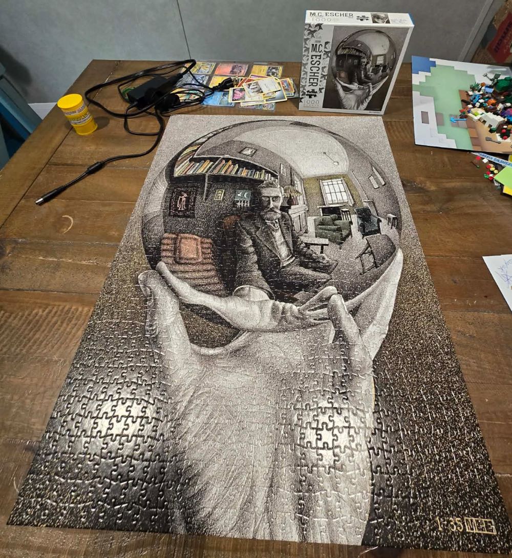 M C Escher Self Portrait ✅ - Buffalo puzzle collectible [Barcode 079346113644] - Main Image 2
